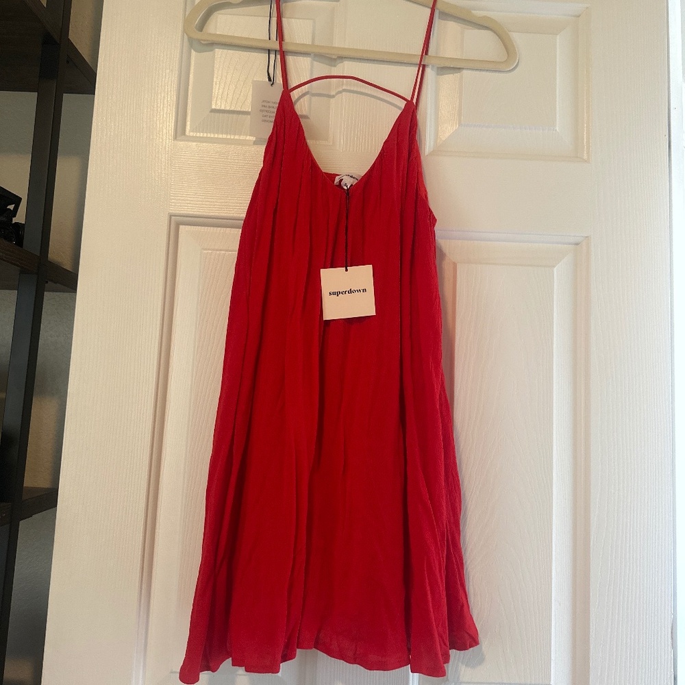 Revolve Superdown Sylvia Mini Dress in Red NWT Size Small